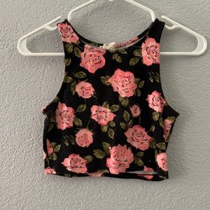 Rose crop top